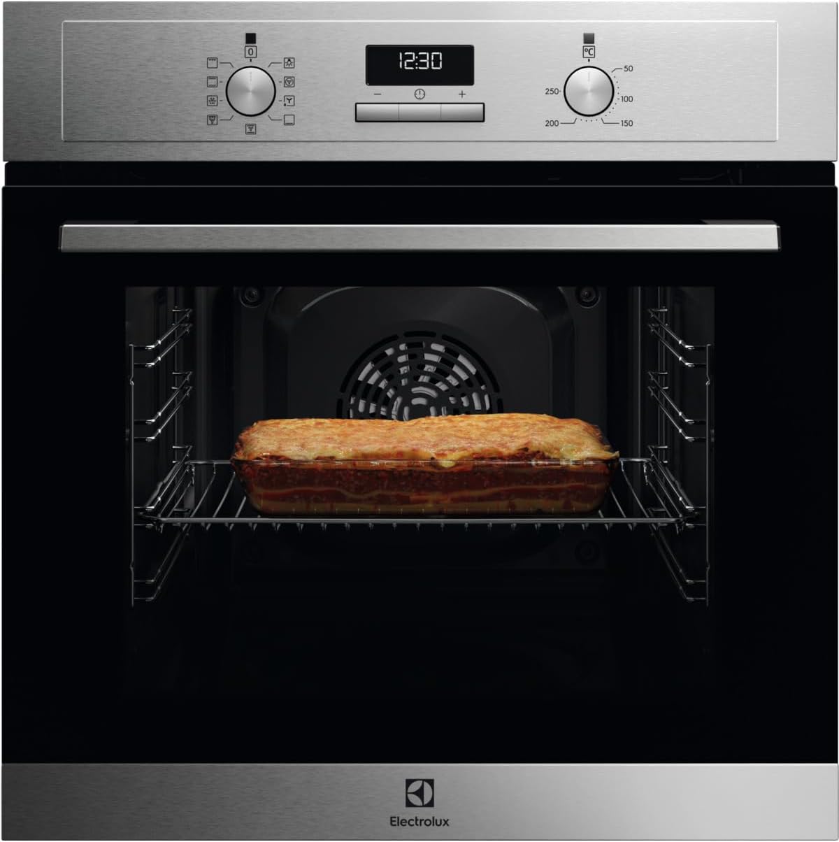 Electrolux Piekarnik do zabudowy, EOF3H40BX, 65 l, Czarny / Srebrny – stal nierdzewna, Elektroluks EOF3H40BX Piekarnik elektryczny