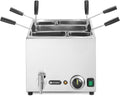 Maszynki do makaronu HENDI, V/3500, 25 l, 3500 W – 230 V, Srebrny, stal nierdzewna, maszynka do makaronu – Kran kuchenny, 45 do 110°C, 230 V / 3500