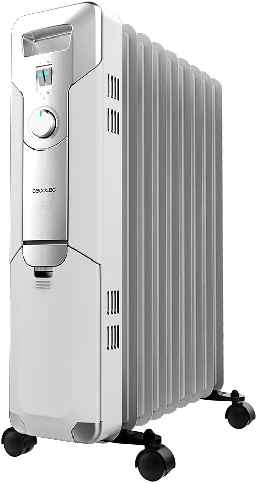 Cecotec Grzejnik elektryczny, 2000 W – 20 m, Czarny, 3 poziomów, 20 m2 – 9 elementów