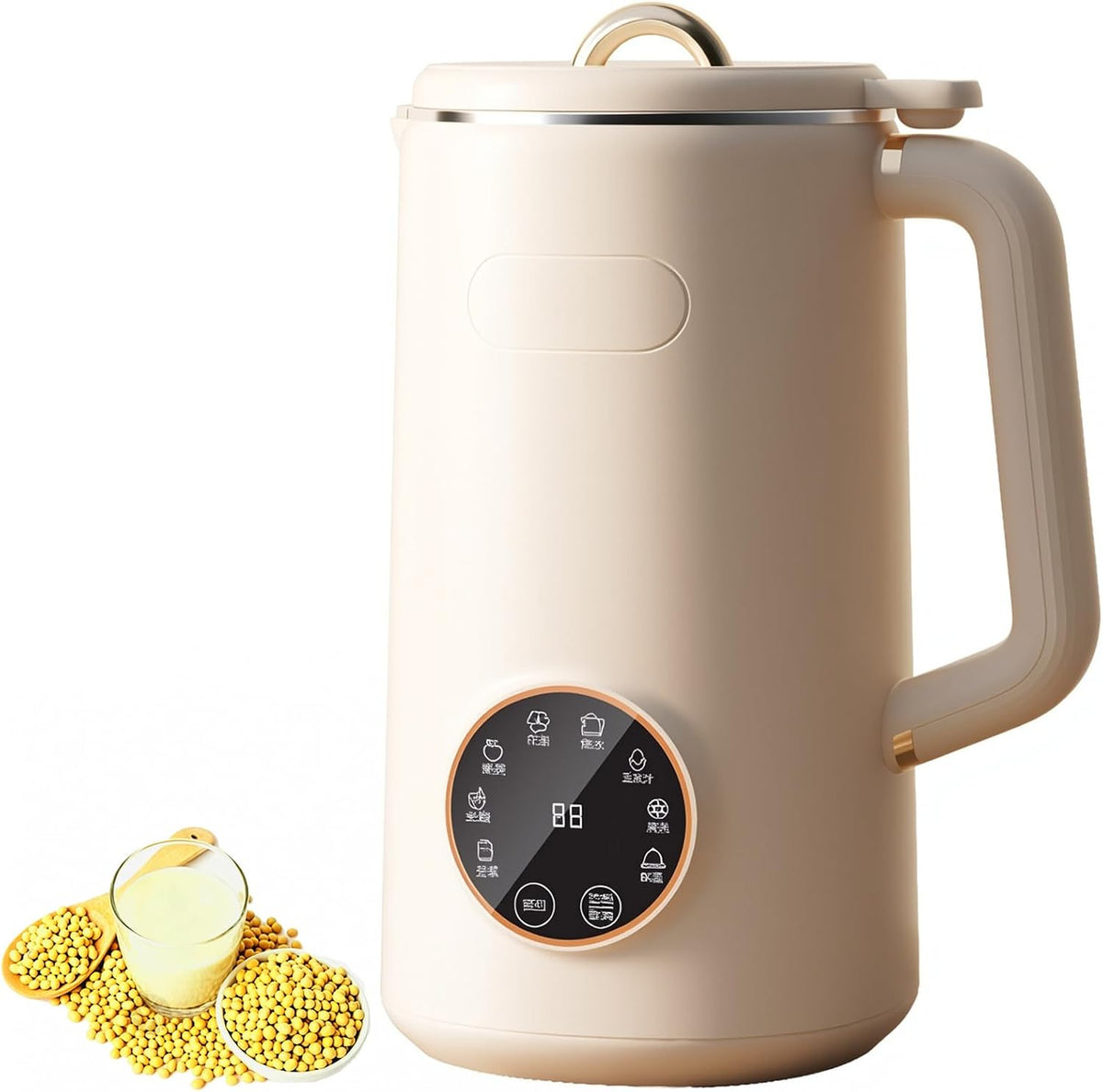 Automatyczne spieniacze do mleka, 5 l, 30,5 cm – 600 W, Biały, stal nierdzewna, samoczyszczenie – 24H Maszyna do mleka