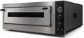 Piec do pizzy Générique, 33 cm, 7 kW, Czarny / Srebrny – Elektryczny piekarnik do pizzy, termostat, profesjonalny, szklany – temperatura do 450°C