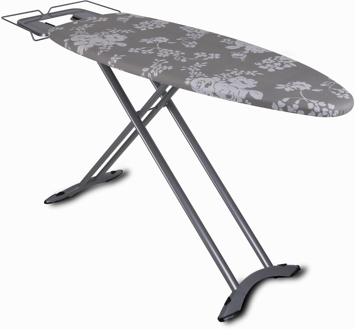 KITCHEN MOVE Płyta do prasowania, 130x47 cm – Srebrny, 2in1 Stojak, Stolik, 98 cm – para 2en1