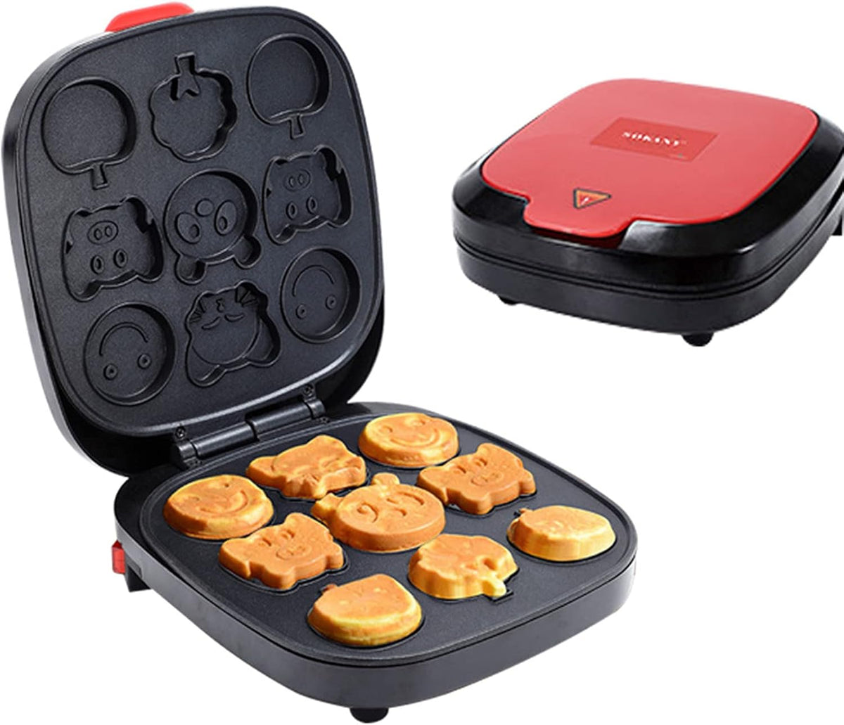 Maszyny do pieczenia – 1100 W, 9,5 cm, Czarny, Naczynie do gotowania – Płyta do nieprzylepnego przyklejania