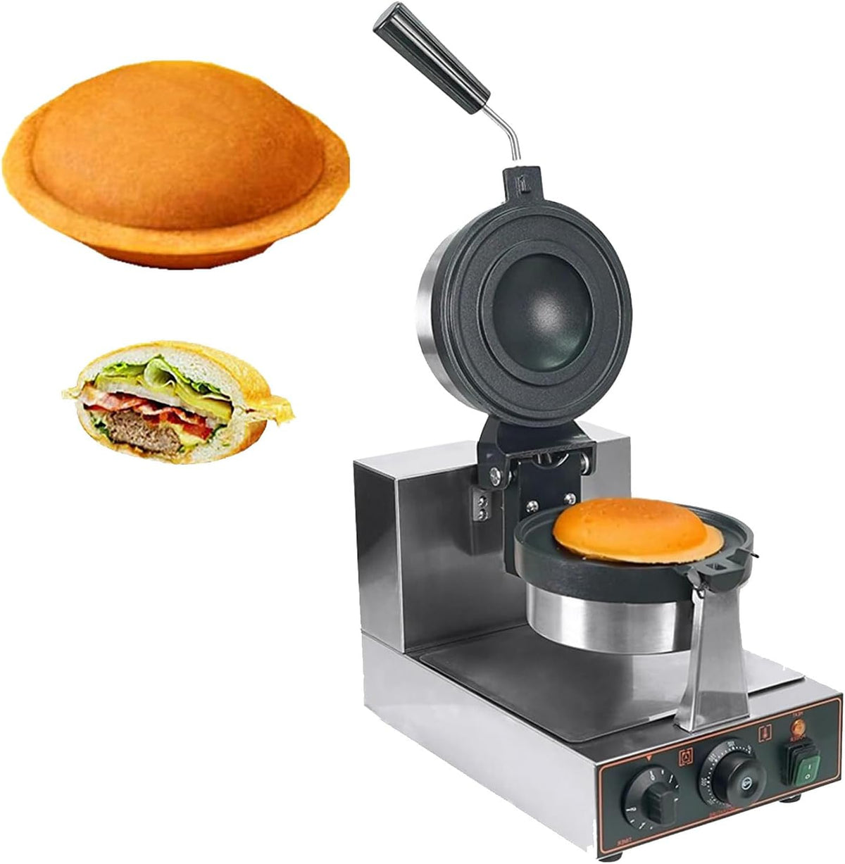Grill Beachtiful, 1300 W, 33 cm – 220 V, Czarny, stal nierdzewna, gofrownica / opiekacz – Sandwich maszyny, Prasa, panini i croque- monsieur