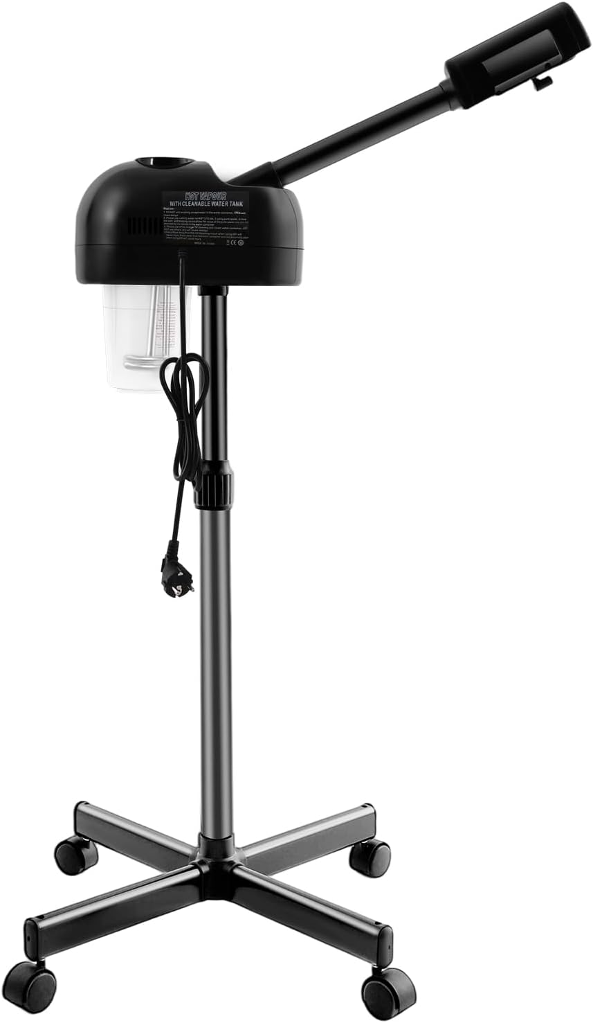 Nawilżające rozpylacze i mgła NAnoxugi, 800 W, 220 V, 40 cm – Czarny, regulowana wysokość, Rozpylacz do twarzy Nano jonowy, 800 W elektryczny twarzy
