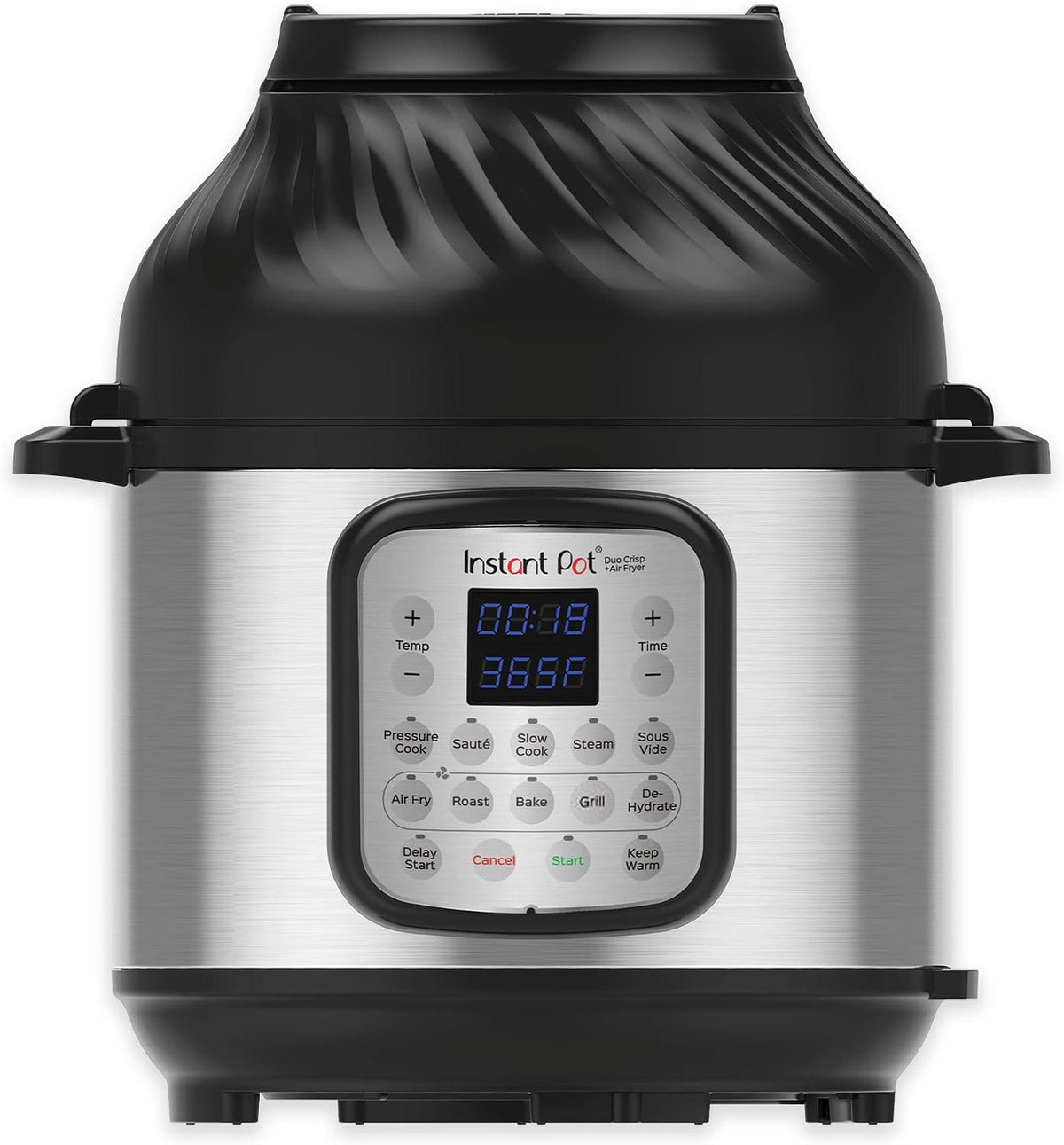 Instant Pot Szybkowary, 140-0042-01-EU, 8 L, Srebrny/Czarny – stal nierdzewna, funkcja grilla