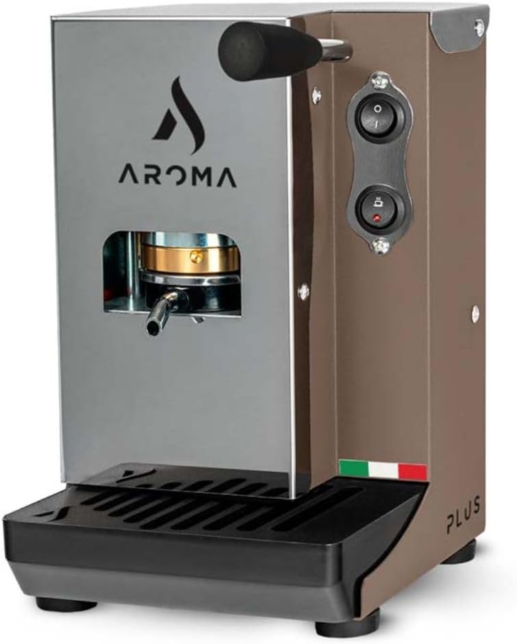 Ekspres do kawy AROMA MACCHINA DA CAFFE', 44 mm – 4,0 kg, Szary, Aroma Plus+ espresso ESE 44 mm strąki kolor gołębi szary