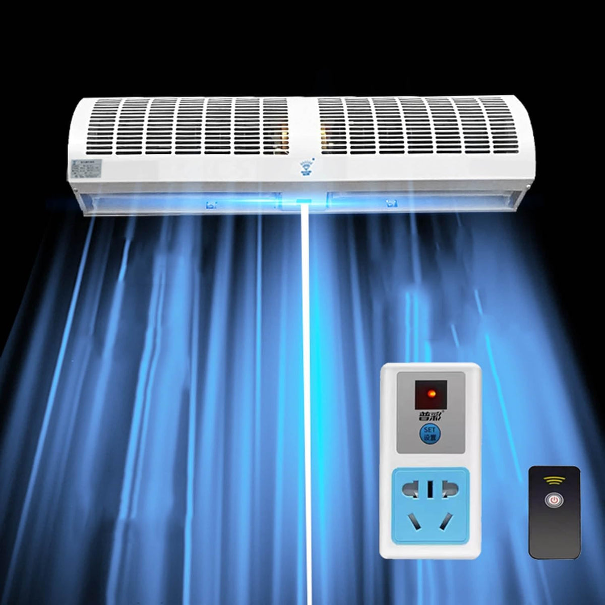 Klimatyzator CUPLES, 150 cm – 240 V, 200 W, Biały, Wentylator 60 / 90 / 100 / 120 / 150 cm – profesjonalny, cichy