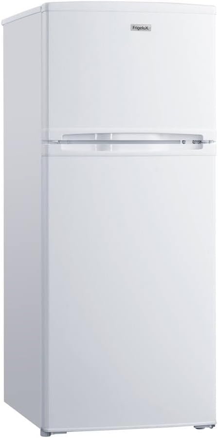 FrigeluX Lodówka – RDP151BE, 151 l, 50 x 58 x 123 cm, 36 kg – Biały, Podwójne drzwi biały RDP151BE 151 l