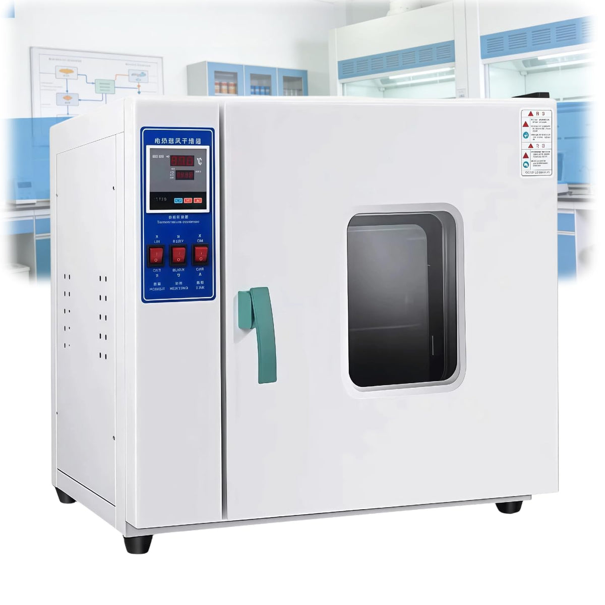 Piekarniki – 43 l, 25 X 25 Cm, 800 W, Czarny / Srebrny – Piec elektryczny, Laboratorium Piekarnicze o wysokiej temperaturze