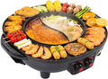 Grill Quenoxo, 42 cm, 2000 W, Czarny – aluminium, elektryczny, instalacja bezpłatna, 2 strefy temperaturowe – do elastycznego gotowania
