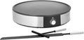 Crêpeiers Przewodniczący WMF, 1600 W, 33 cm, 240 V – Srebrny, stal nierdzewna, Crêpeière, Regulowana temperatura – Średnica 33 cm