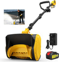 Odśnieżarka SXGSXG – maszyna do odśnieżania, 28 cm, 20 V, 136 kg – Czarny, praca bezprzewodowa, Bateria, maszyna do usuwania śniegu – 15 Cm