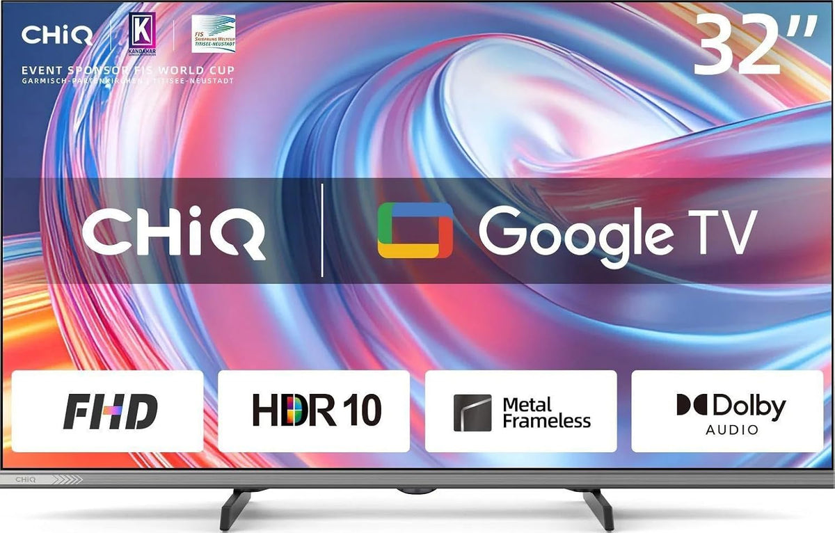 Telewizor Smart TV CHiQ, L32FM9 – 32 cali, 2.4 G, Czarny, oświetlenie LED – Bluetooth, Wi-Fi, Google L32FM9 V Smart TV, Full HD