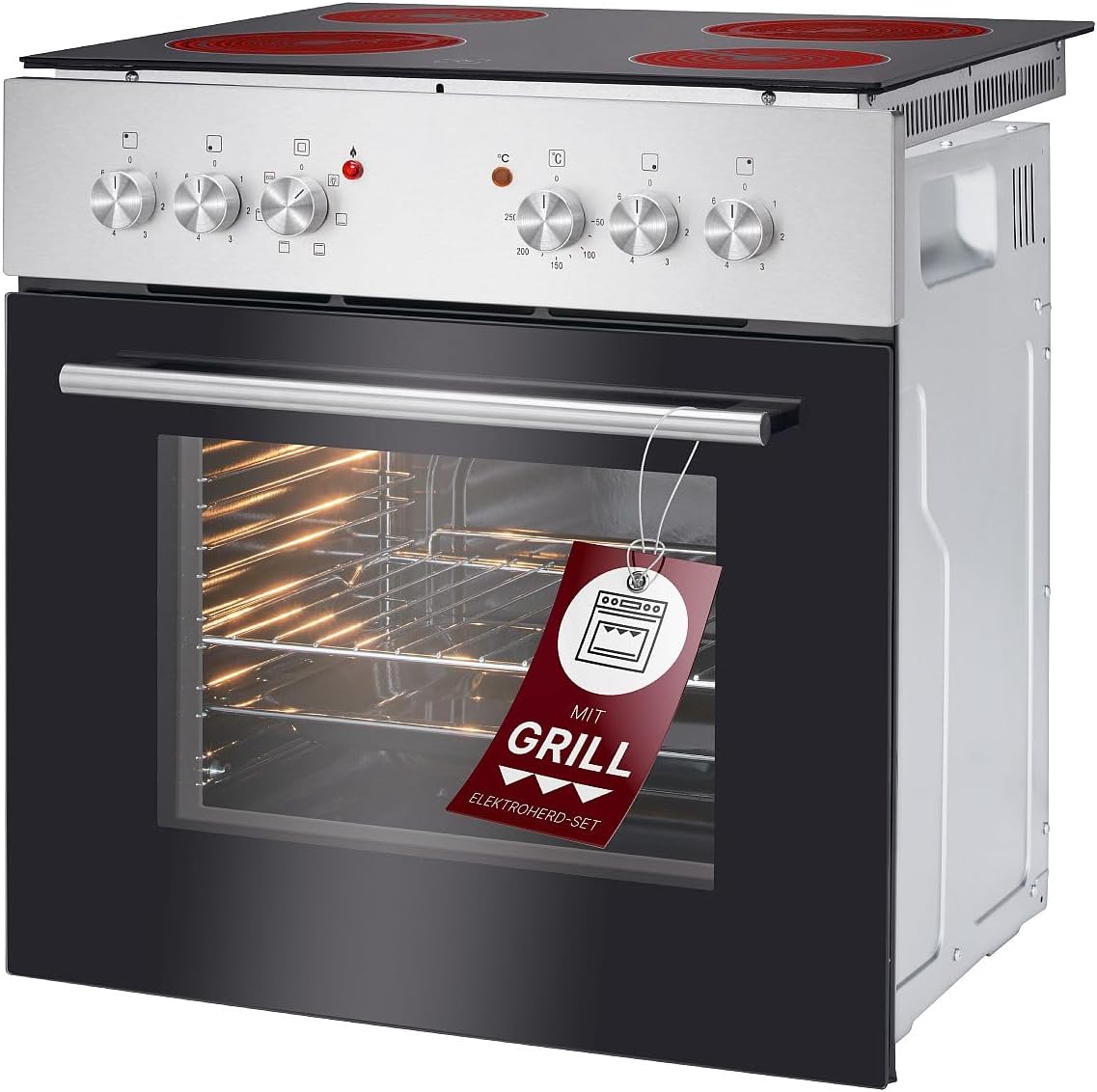 Bomann Piekarnik do zabudowy, EHBC7935 – Srebrny, stal nierdzewna, EHBC7935- Inox Piekarnik elektryczny, wbudowany