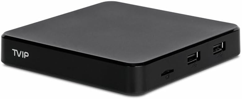 Telewizor Smart TV TVIP, 5 V – Czarny, USB, Wi-Fi, pilot zdalnego sterowania – Smart TV v.605, 4K UHD, Android OS, IR z WiFi 5 GHz