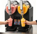 Glowdora Maszyny na bazie granitu, 420 mm, 2 l – 430 W, Czarny, 2En1 Granita, Ice and Sorbet maszyna – Granit maszyna, 7 Programów, Duży zbiornik