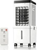 Klimatyzator przenośny XDTKJDZ, klimatyzator mobilny, 15 l, 23 × 27 × 60 cm – 23.6 W, Biały, oświetlenie LED, Odświeżacz powietrza – przenośne
