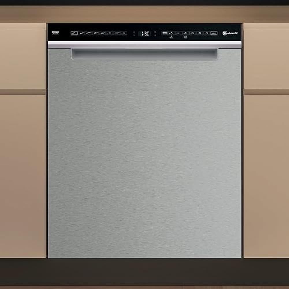 Bauknecht Zmywarka, B7U – 60 cm, Srebrny, Myjnia do naczyń B7U HS51, wbudowana – 15 sztućców, Dysze wysokociśnieniowe PowerClean Pro