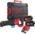 Milwaukee Piły posuwno-zwrotne, M18 – 18 V, 5,0 Ah, 22 mm, Czarny/Czerwony – Bluetooth, praca bezprzewodowa
