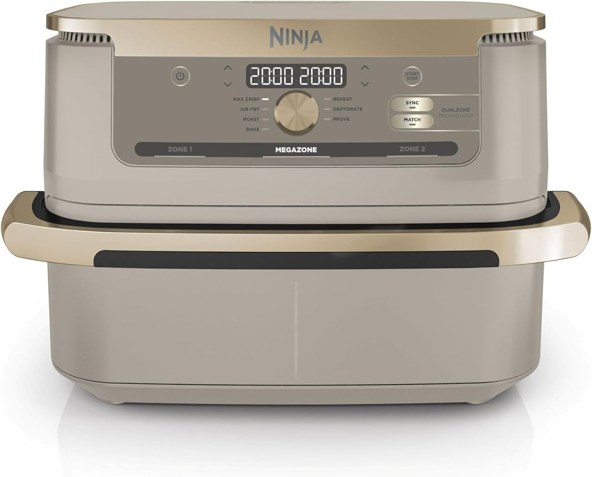 NINJA Frytkownica beztłuszczowa, air fryer, AF500EUSD, 10.4 l – Biały, AF500EUSD 7- in-1 Zmywarka, zdejmowana