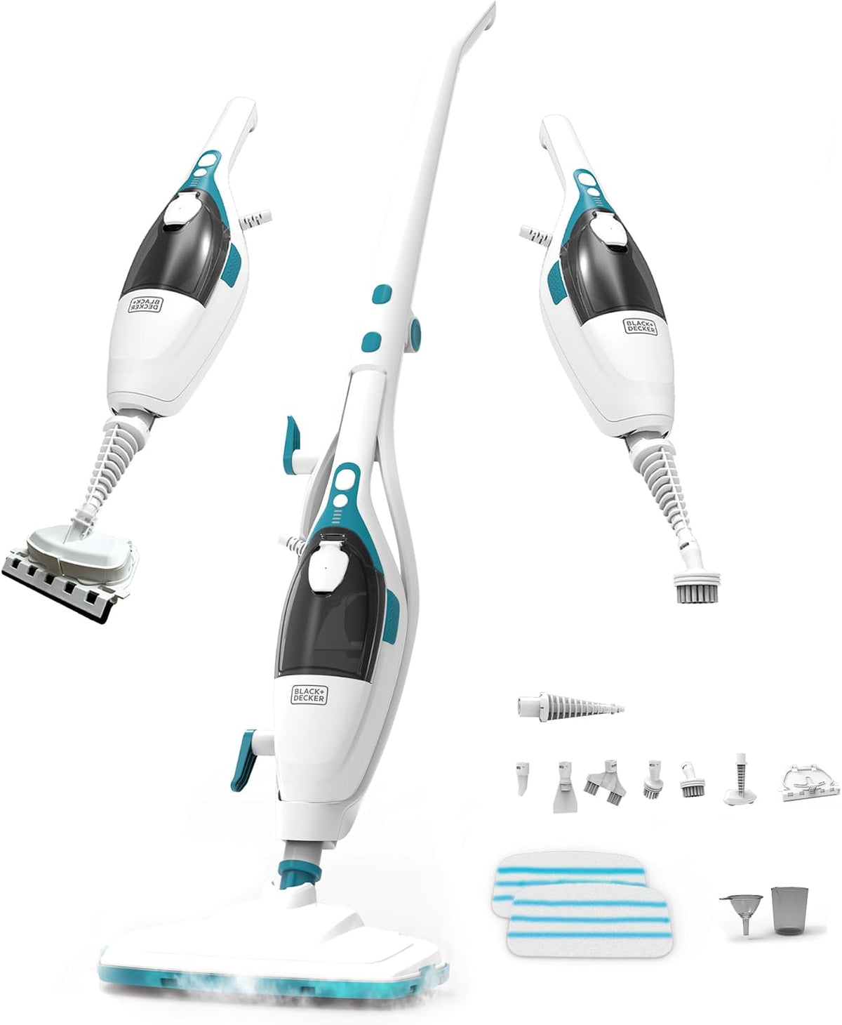 Myjka parowa BLACK+DECKER, 2 W – Czarny, 2 w 1, czarny+DECKER