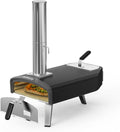 Piec do pizzy Mimiuo, 33 cm, Czarny / Srebrny – Elektryczny piekarnik do pizzy, przenośny, na zewnątrz