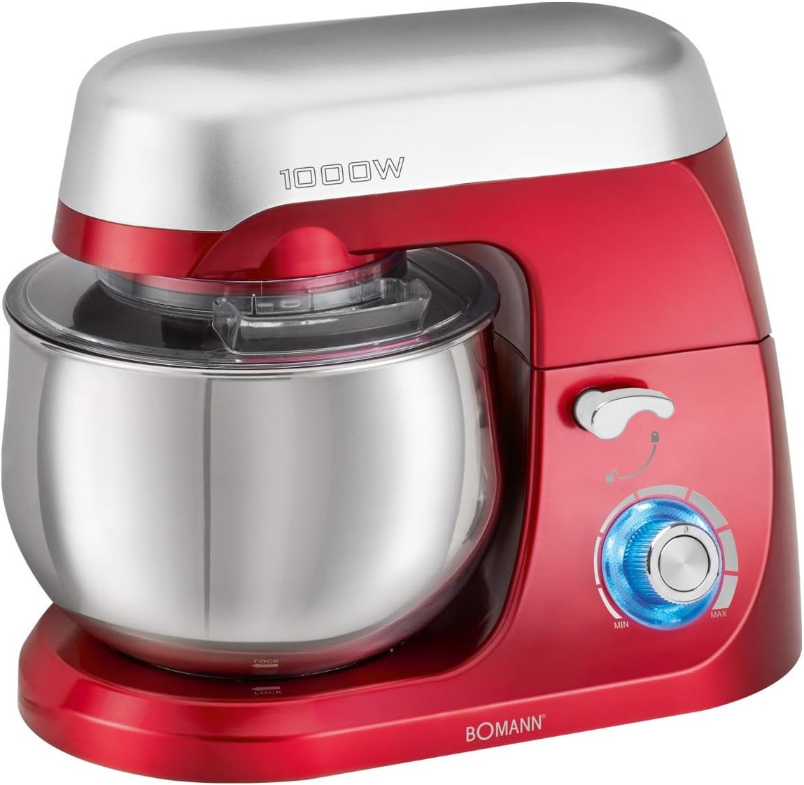 Bomann Robot kuchenny, KM6009CB – 5 l, Czerwony, KM6009CB Blender, profesjonalny