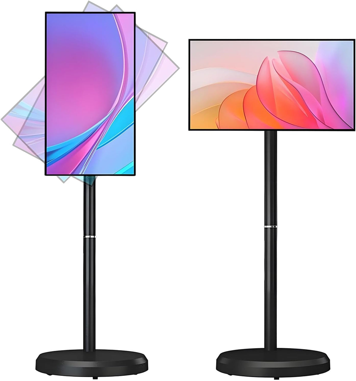 Urządzenia do streamingu ExoticaBlend, 64GB – 5 cali, 220 V, Czarny, Szafka TV 1080p 4 + 64GB – przenośne, poruszające się koła, dotyk, Android OS