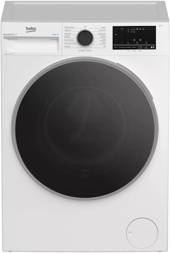 Beko Pralka, B5WFT31145, 11 kg – 55 litrów, Biały, B5WFT31145 W, min - B5WFT31145 W – przednia 11 kg 1400 Wycieczki