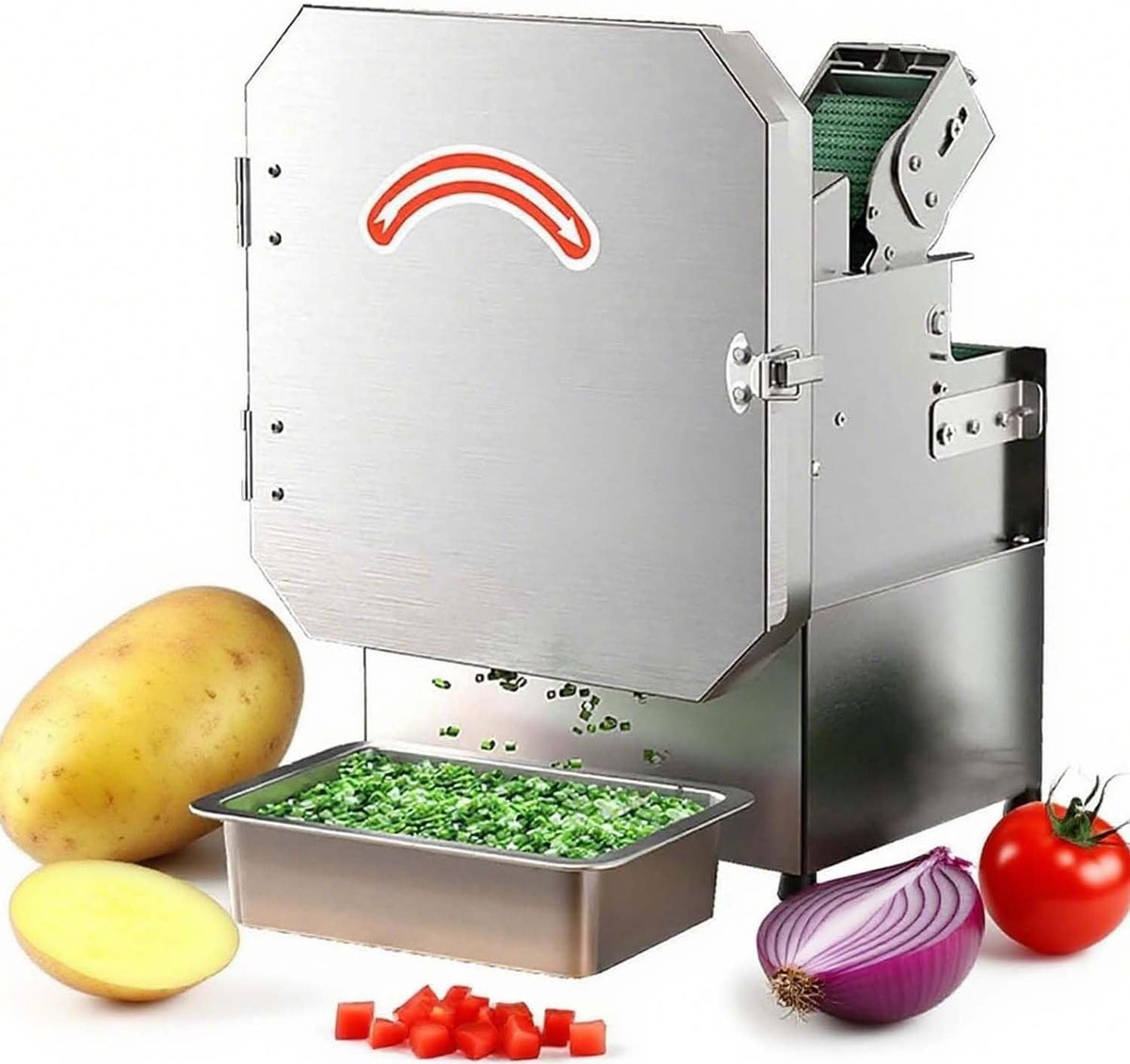 CUTANGELAR Krajalnica, 300 W, 150 Kg, 7 cm – Czarny, Silnik, do jedzenia, profesjonalny – restauracja