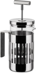 Alessi Ekspres do kawy, 12 cm – Srebrny, Filtr do kawy, 3 kubki, (9094/3)