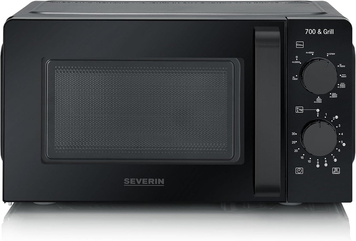 Severin Grill – 5 cm, 19 l, 900 W, Czarny – Kuchenka mikrofalowa, licznik czasu, wymienna, MW 9182