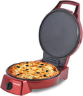 Grill BM TOOLS – 30 cm, 240 V, 1800 W, Czerwony – piec do pizzy, Pizza piekarnik elektryczny, z powłoką nieprzywierającą powłoki