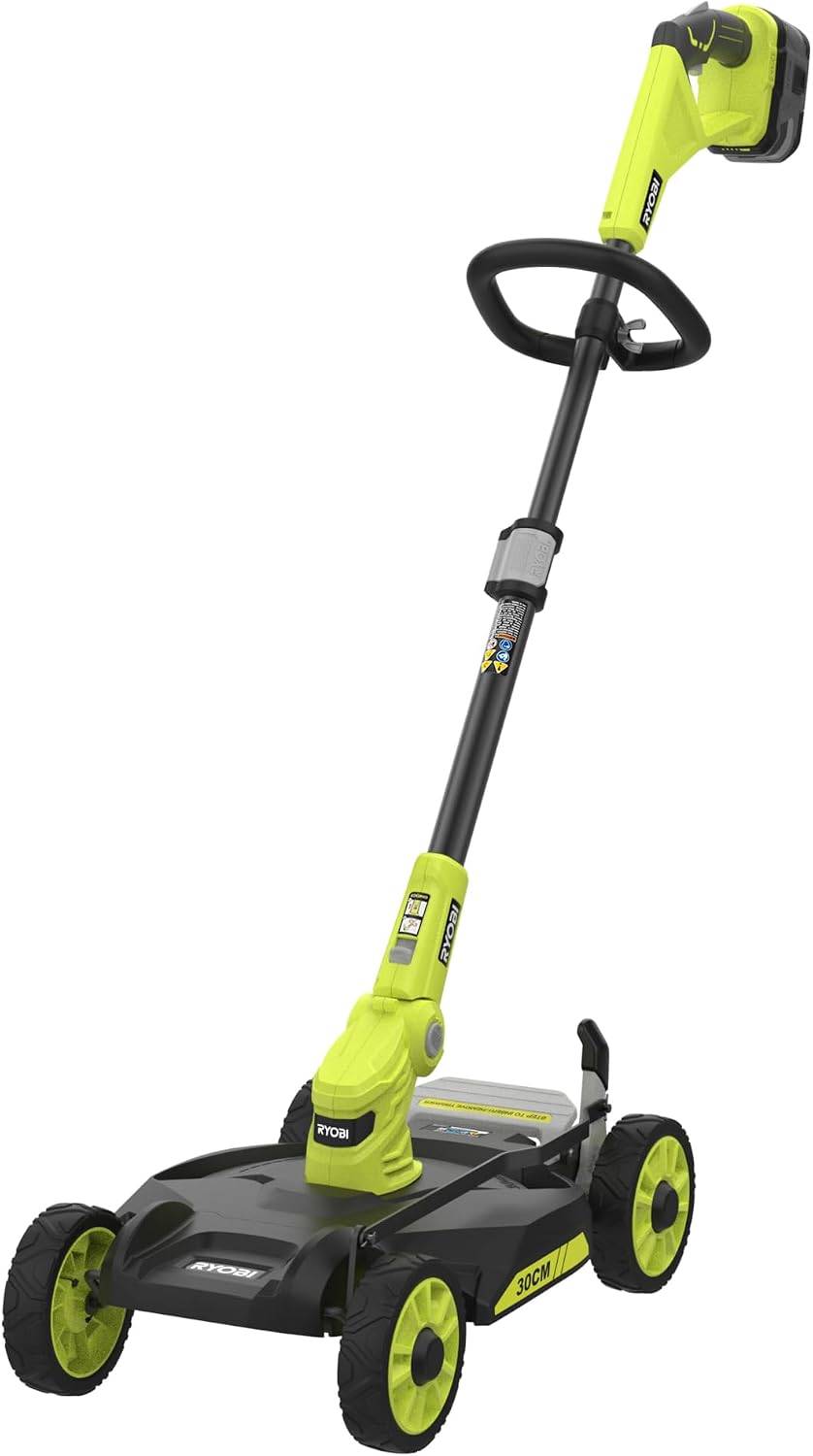 RYOBI Wyłączony, RY18LMC30A, 2.0 Ah, 30 cm – 30 l, Czarny, praca bezprzewodowa, RY18LMC30A- 120 2.0Ah Bateria – Ładowarka