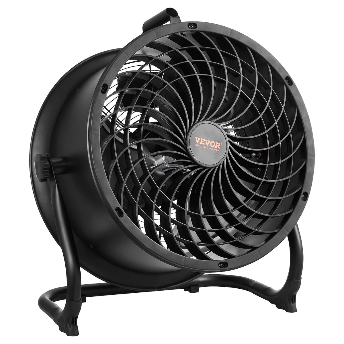 VEVOR Fani, 2 m, 65 dB, Biały – Wentylator, przemysłowy, 3 prędkości, profesjonalny – 360 ° przechyłu, prędkość wiatru 7