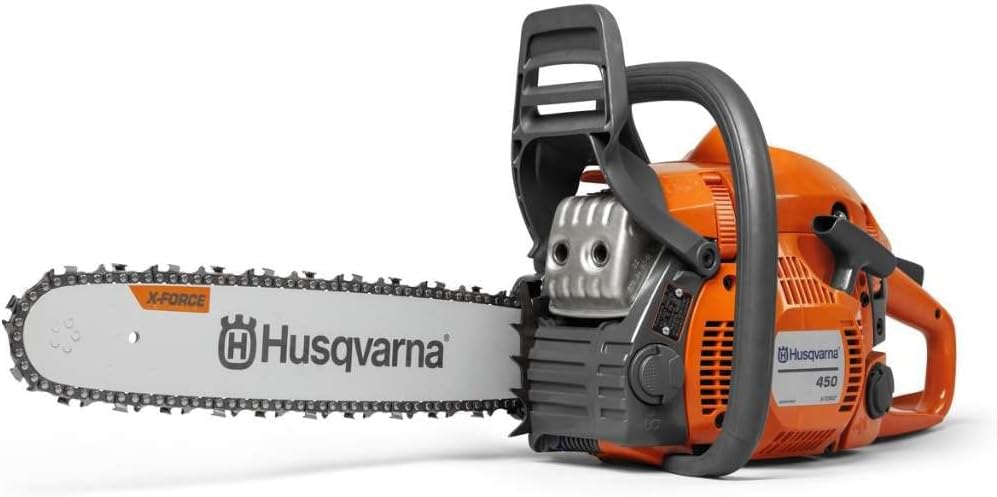 Piły łańcuchowe Husqvarna, 18 cali, Pomarańczowy/Szary – 450 II, wersja 18 cali. Piła łańcuchowa 325