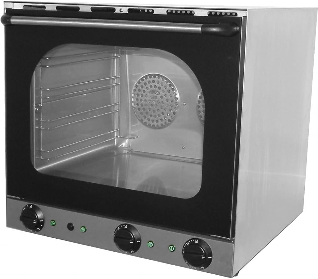 Mini piekarnik Beckers – 460x370x350 mm, 2670 W, 230 V, Czarny / Srebrny – Piec elektryczny, piec konwekcyjny S4