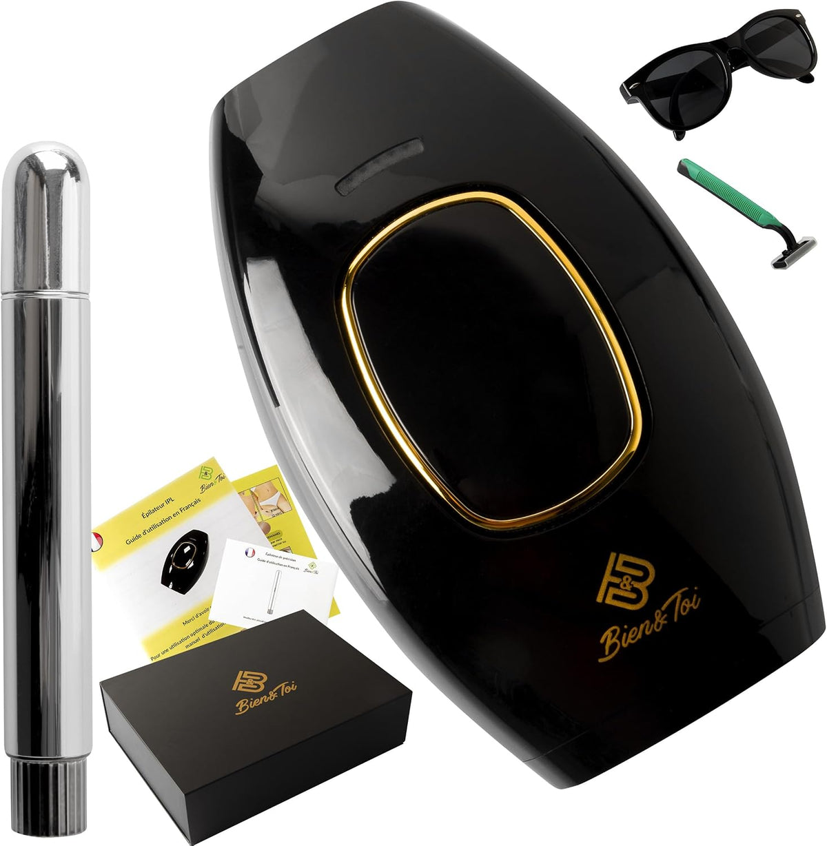 Bien&Toi Depilatory IPL – Czarny, depilator IPL, urządzenie do usuwania włosów IPL, elektryczne urządzenie do usuwania włosów dla kobiet – 5 poziomów