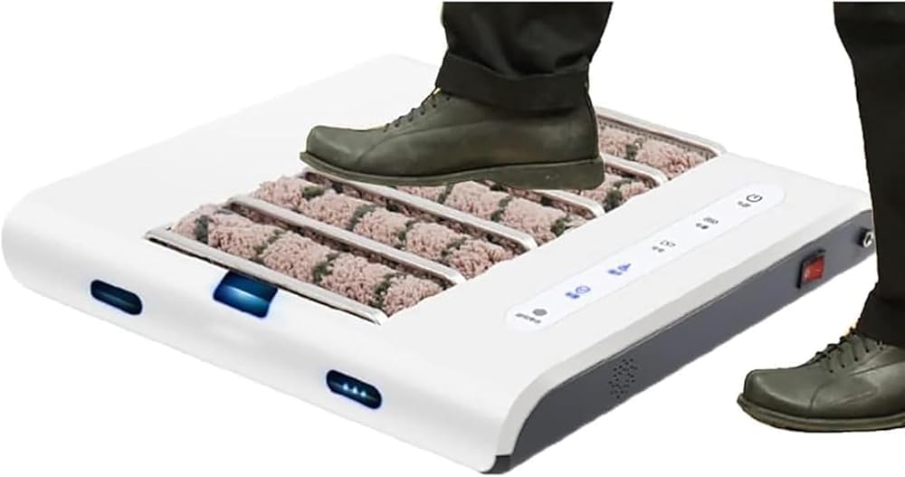 Wyroby myjące do obuwia, 350 x 353 x 53 mm – 4 kg, Czarny, Czyszczarka, do domu i biura