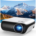 HAPPRUN Projektor, 1080P, 510 G – 5 W, 3,5 mm, Biały/Czarny, USB – Bluetooth, Wi-Fi, praca bezprzewodowa, Google TV Official Smart Mini Projector 4K