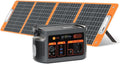 Agregatory FF FLASHFISH, 300 W – 179,2 Wh, 230 V, Czarny/Pomarańczowy, składana konstrukcja – oświetlenie LED, USB, akumulator LiFePO4 179,2 Wh