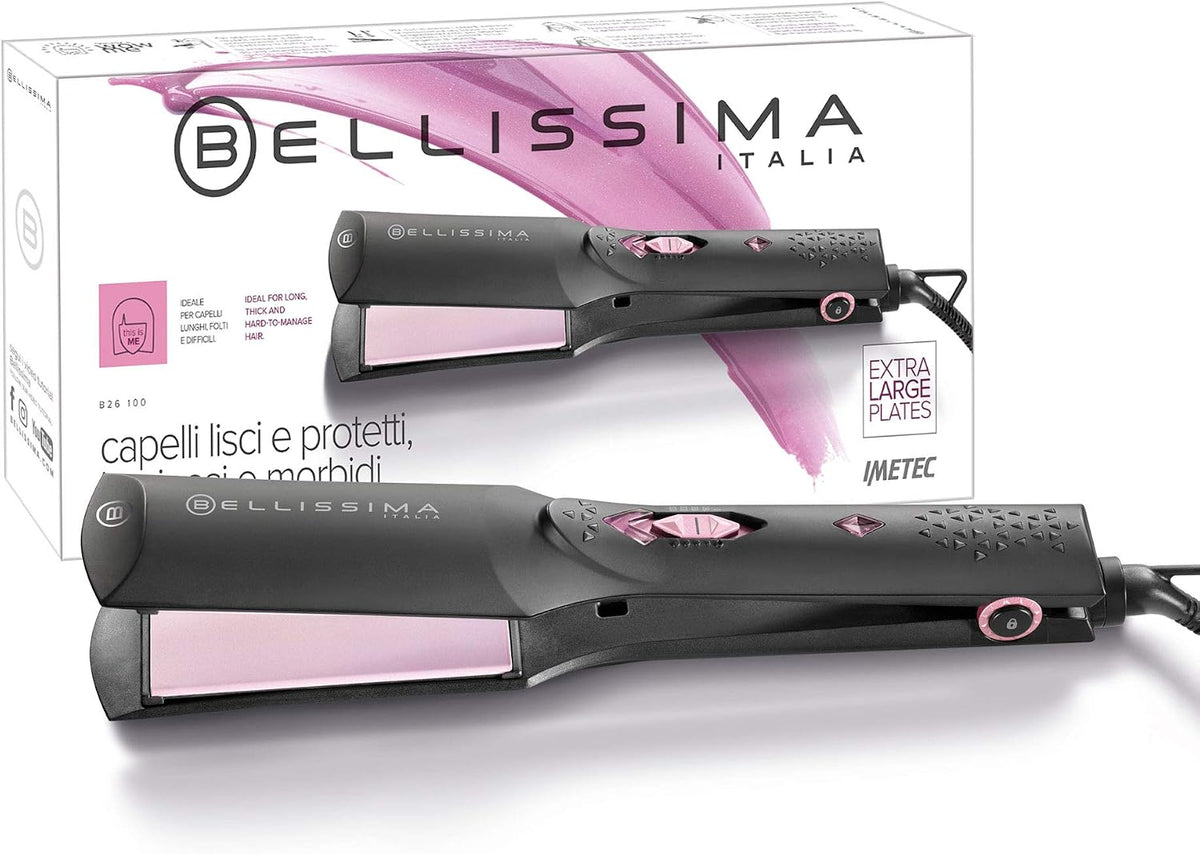 Prostownice do włosów BELLISSIMA, B26 – 100 g, Czarny, prostownica do włosów