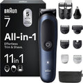 Kosiarki do korpusów Braun, AIO7540 – Brązowy / Niebieski, Series 7 AIO7540 Men 's elektryczny Kosiarka, Niebieski, All- In- One 11- in-1 11-en-1