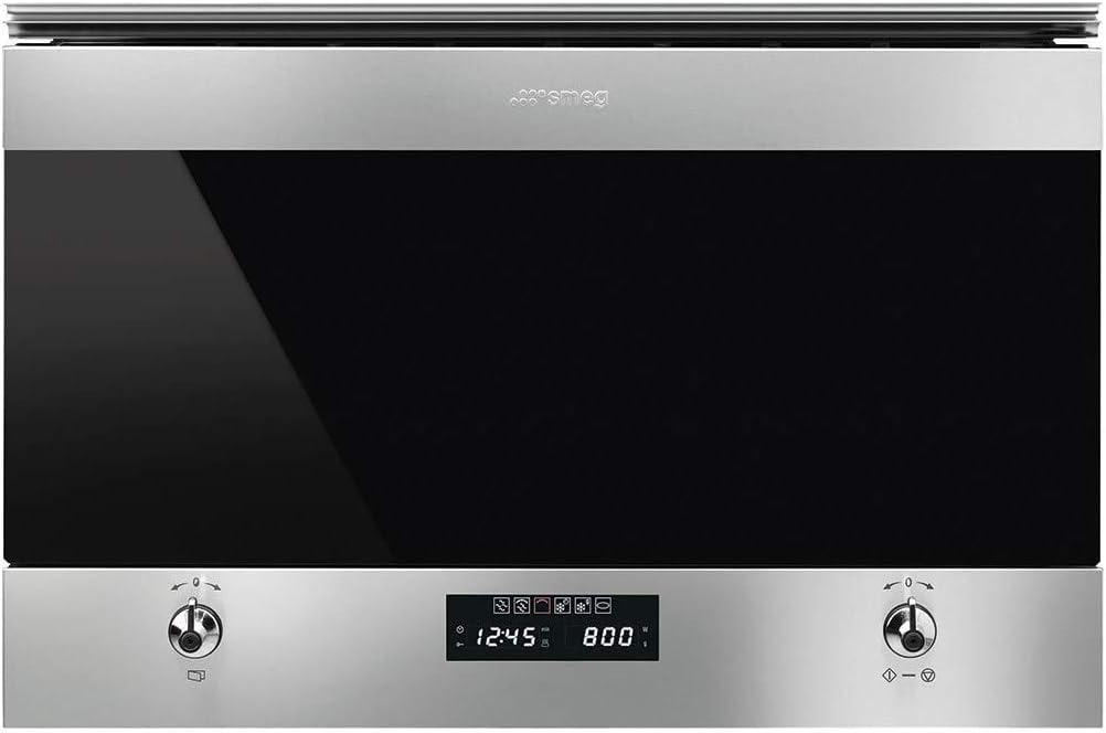 Kuchenka mikrofalowa Smeg – MP322X1, Czarny, do zabudowy, mikrofalowe