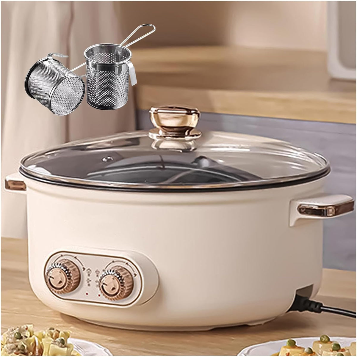 Składanie elektryczne HJXBD888 – 5.5 l, 30 X 7.5 Cm, 2,6 kg, Czarny – Switch, Fondue, Device, China elektryczny Fondue
