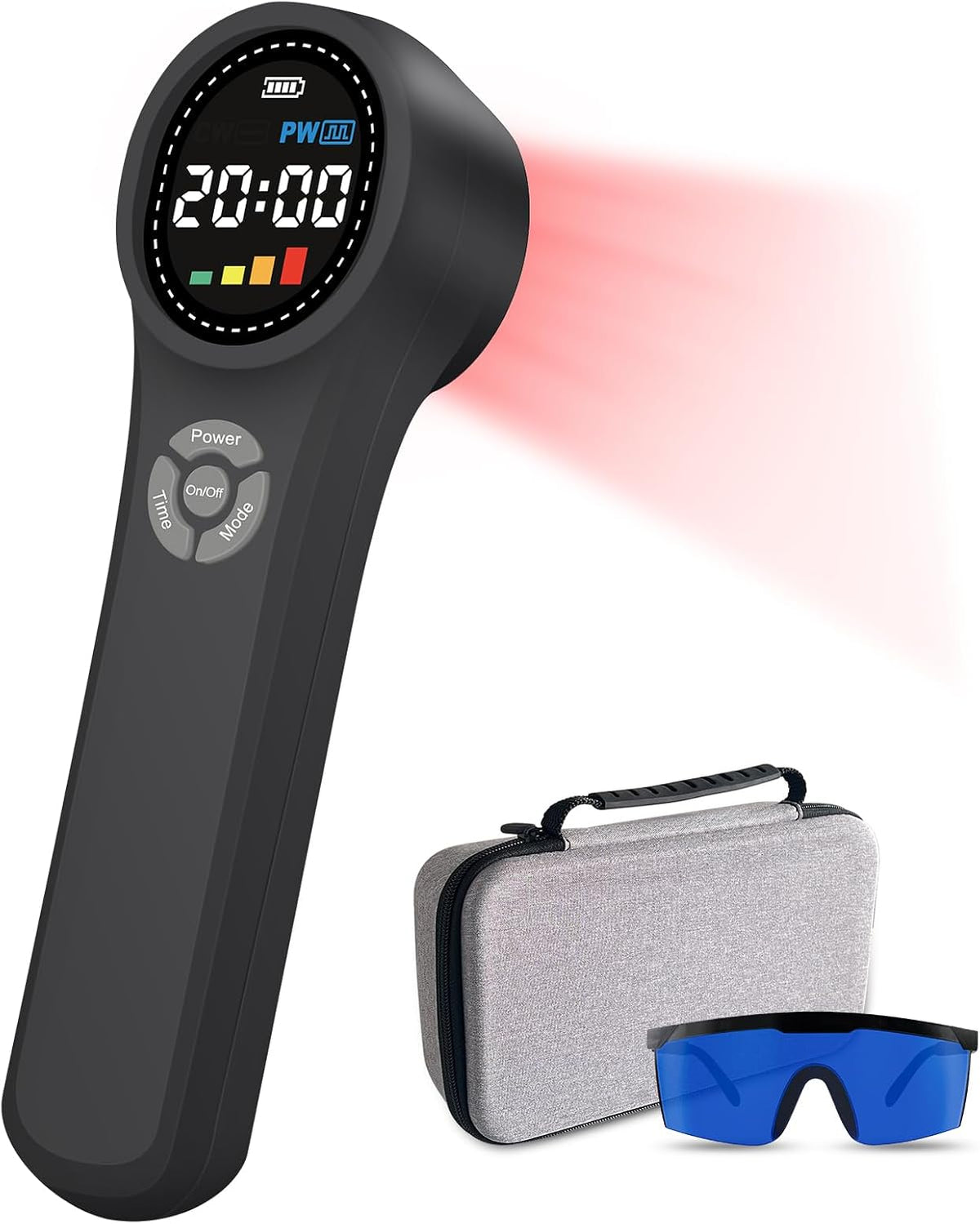Terapia w podczerwieni Frovab, 0,55 kg, Czerwony – Urządzenie, urządzenie do terapii czerwoną lampą 4x980nm 4x810nm 16x660nm