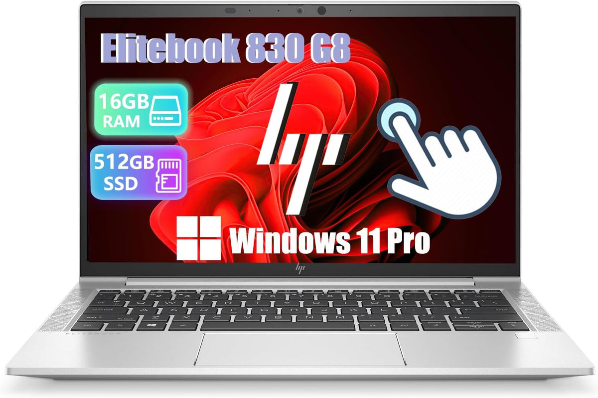 Laptopy konwencjonalne Renewed – 3 cali, Czarny, HP i7- 1185 G7 Laptop, dotyk – Full HD, profesjonalny, SSD 512 GB