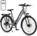 Rower Qekud, 36 V, 12,5 Ah – 250 W, Czarny/Szary, elektryczny,z akumulatorem litowo-jonowym 36 V 12,5 Ah, silnik 250 W