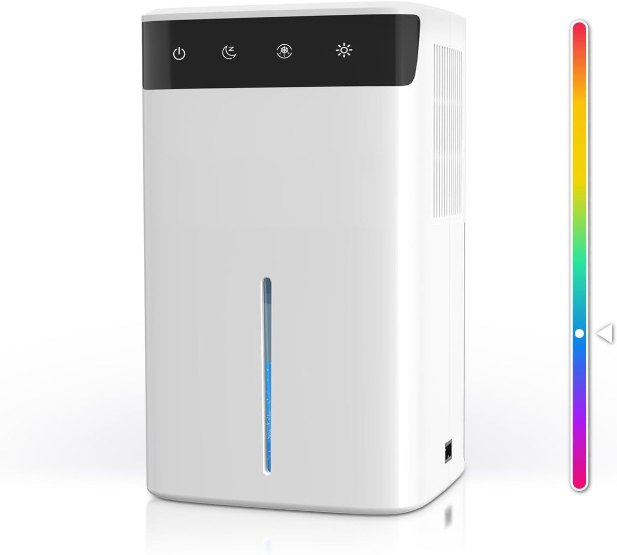Osuszacz powietrza ZAPLIT, 6 l, 32 m – Biały, oświetlenie LED, cichy, Łazienka i Sypialnia do 32 m2 – LED RGB, Cicha funkcja